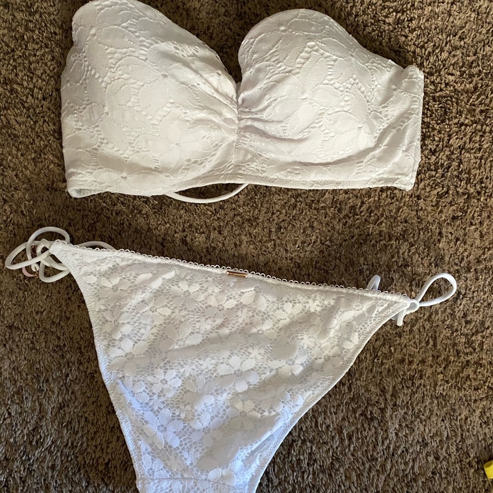 Victoria Secret White Lace Swimsuit